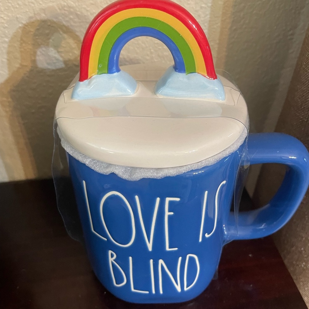 New Rae Dunn LOVE IS BLIND Mug